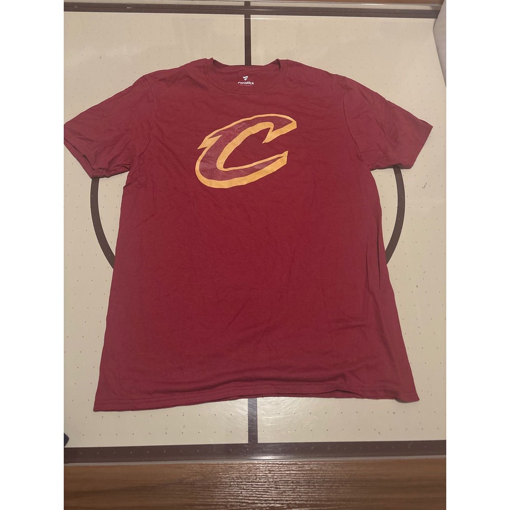 1305 Fanatics Cleveland Cavaliers NBA Graphic T-Shirt Mens Large Wine Red Tee